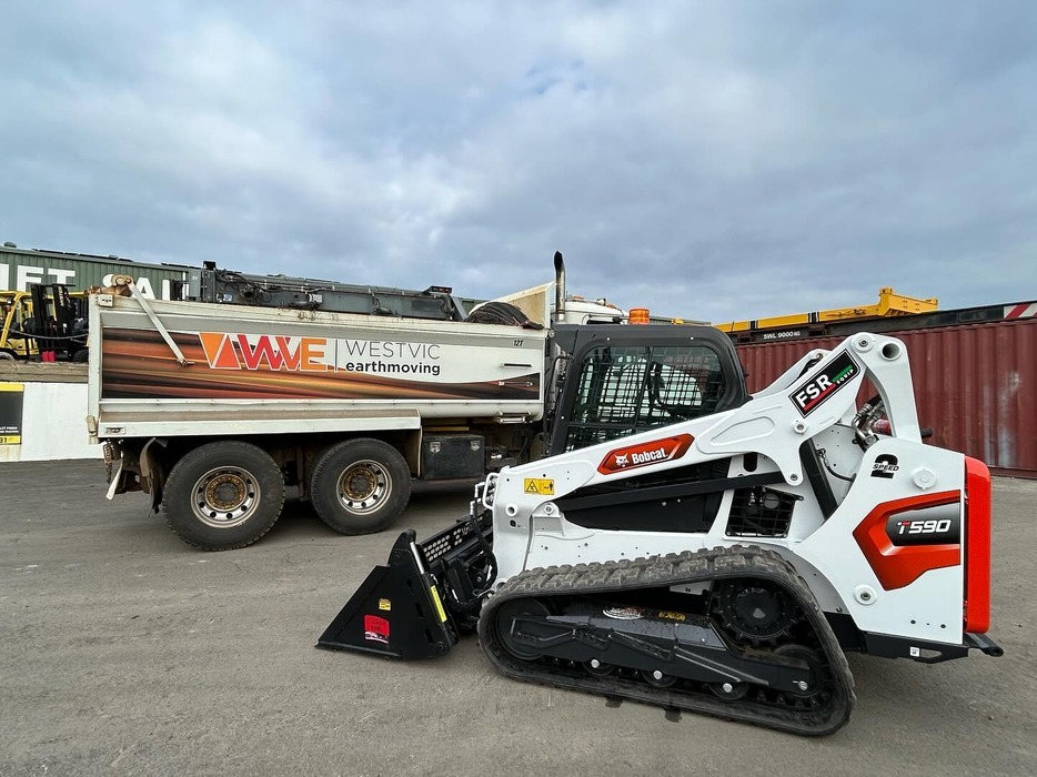 White T590 Bobcat Track Loader from FSR Equip