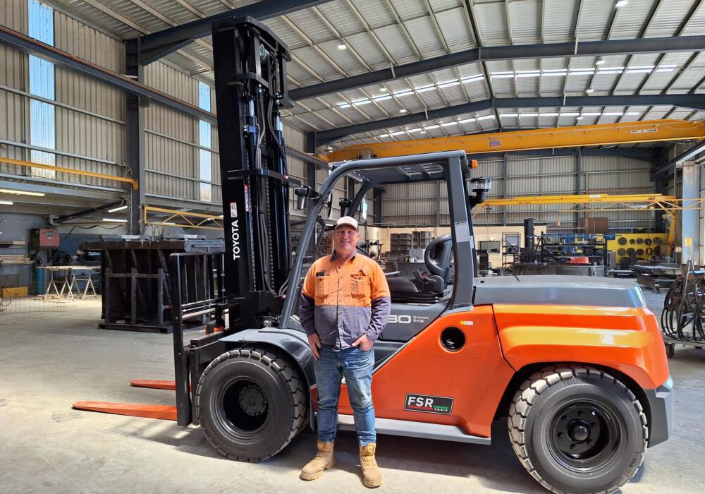 Toyota 8FD80N 8.00ton Forklift to CCP Civil & Precast in COLAC