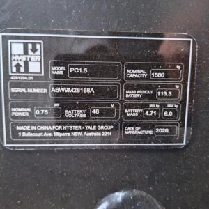 17456 Data Plate