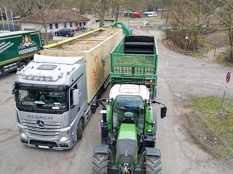 Albach Wood Chip Transfer Trailer